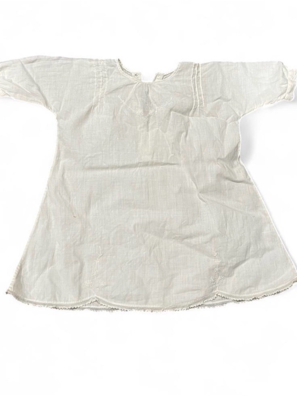 Vintage Antique Infant Linen Dress or Christening Grown